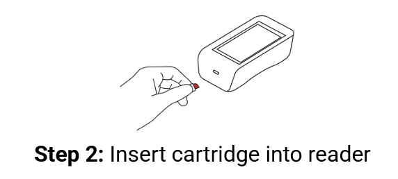 Step 2: Insert cartridge into reader illustration